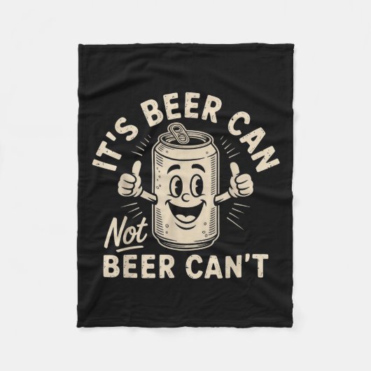 Couverture Polaire It's Beer Can Not Beer Can't (Devant)