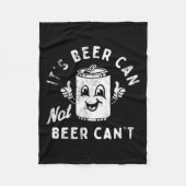 Couverture Polaire It's Beer Can Not Beer Can't (Devant)