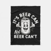 Couverture Polaire It's Beer Can Not Beer Can't  (Devant)