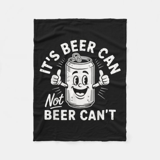 Couverture Polaire It's Beer Can Not Beer Can't (Devant)