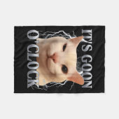 Couverture Polaire It's Goon O'clock Funny Cat Meme Men Women Humor S (Devant (Horizontal))