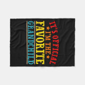 Couverture Polaire It's I'm The Favorite Granhild Funny Family  (Devant (Horizontal))