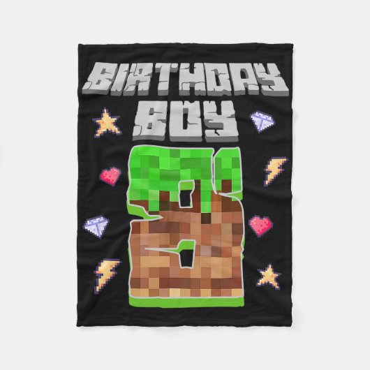 Couverture Polaire It's My 8th Birthday Boy Gamer 8 Year Old Pixel Ga (Devant)