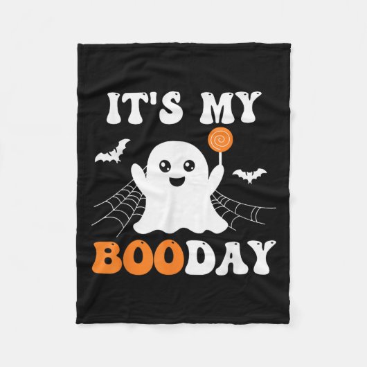 Couverture Polaire It's My Booday Ghost Birthday (Devant)