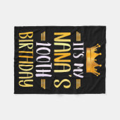 Couverture Polaire It's My Nana's 100th Birthday Happy 100 Years Old  (Devant (Horizontal))