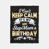 Couverture Polaire It's My Stepmom's Birthday Shirt I Can't Keep Calm (Devant)