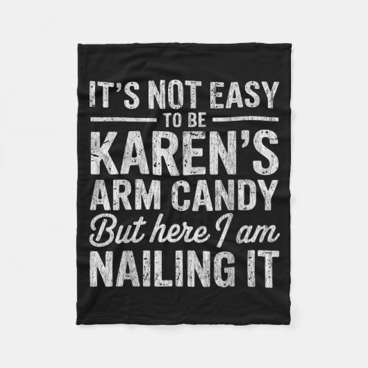 Couverture Polaire It's-not-easy To Be Karen's Arm Candy Funny Couple (Devant)