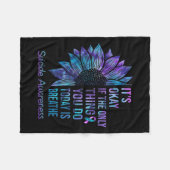 Couverture Polaire It's Okay If The Only Thing You Do Today Is Breath (Devant (Horizontal))