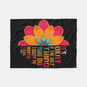 Couverture Polaire Its Okay If The Only Thing You Do Today Is Breathe (Devant (Horizontal))