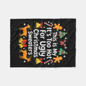 Couverture Polaire Its Too Hot For Ugly Christmas Sweaters  (Devant (Horizontal))