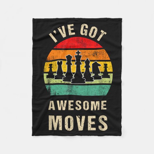 Couverture Polaire I've Got Awesome Moves Chess Player Funny Chess Pl (Devant)