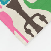 Couverture Polaire ivoire aimer ikat (Coin)