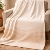 Couverture Polaire Ivory Blush Waves Fleece Blanket
