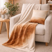 Couverture Polaire Ivory Brown Fade Fleece Blanket