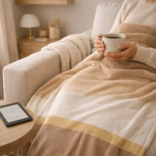 Couverture Polaire Ivory Sand Gradient Fleece Blanket