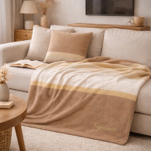 Couverture Polaire Ivory Sand Gradient Fleece Blanket