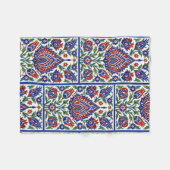 Couverture Polaire Iznik - Turkish Ottoman pattern with flowers tulip (Devant (Horizontal))