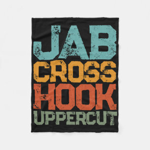 Couverture Polaire Jab Cross Hook Uppercut Femmes Et Hommes Shirt Fun