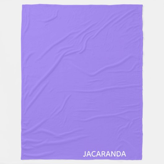 Couverture Polaire Jacaranda purple color (Devant)