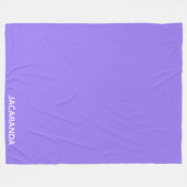 Couverture Polaire Jacaranda purple color (Devant (Horizontal))