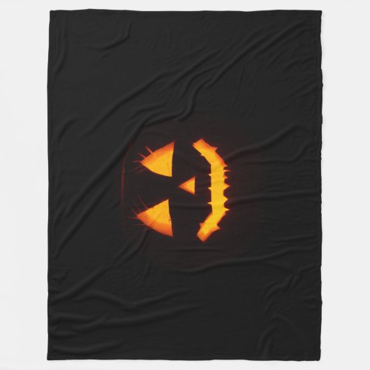 Couverture Polaire Jack-o'-lantern éclairé (Devant)
