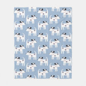 Couverture Polaire Jack Russell Parson Terrier Chien Motif (Devant)