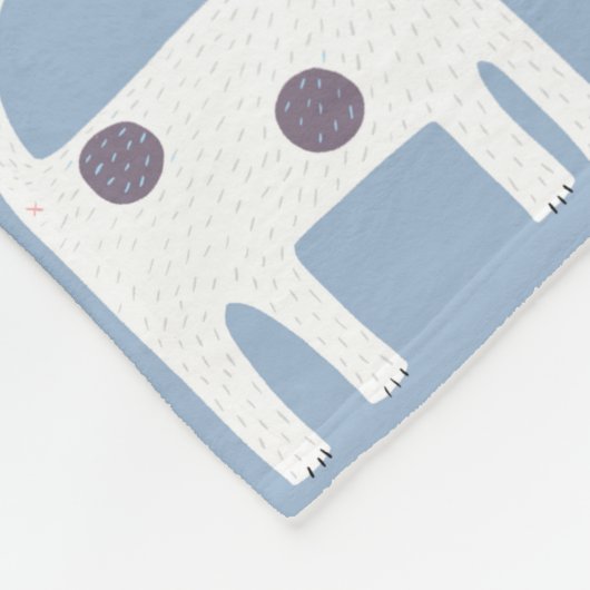 Couverture Polaire Jack Russell Parson Terrier Chien Motif (Coin)