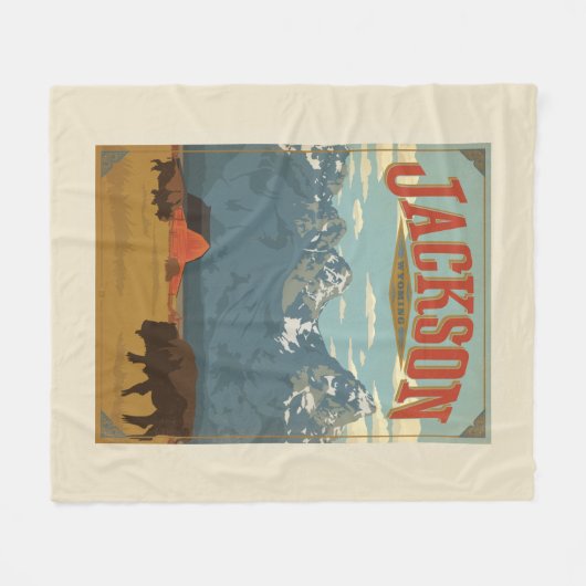 Couverture Polaire Jackson | Wyoming (Devant (Horizontal))
