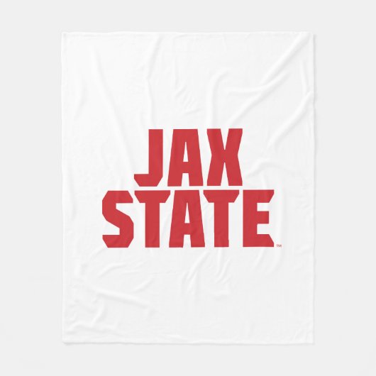 Couverture Polaire Jacksonville State University JAX STATE Bold Red (Devant)