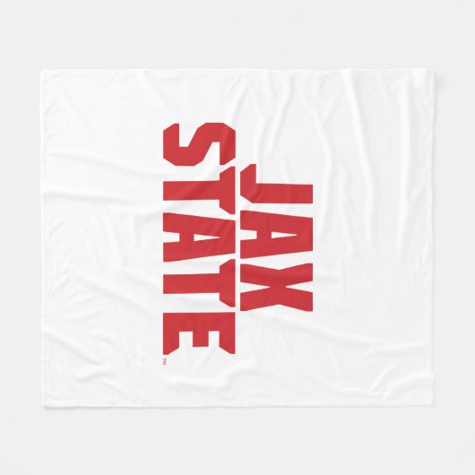 Couverture Polaire Jacksonville State University JAX STATE Bold Red (Devant (Horizontal))