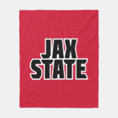Couverture Polaire Jacksonville State University JAX STATE Bold Text (Devant)