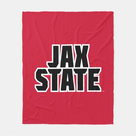 Couverture Polaire Jacksonville State University JAX STATE Bold Text (Devant)
