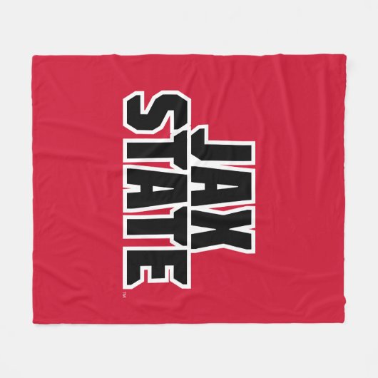 Couverture Polaire Jacksonville State University JAX STATE Bold Text (Devant (Horizontal))