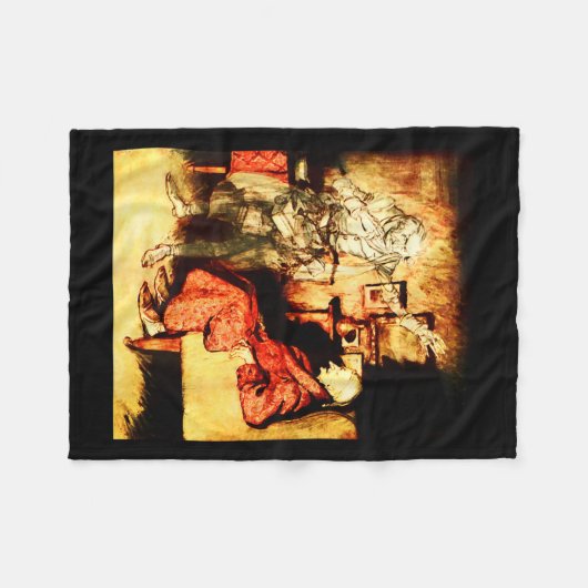 Couverture Polaire Jacob Marley Ghost Scrooge Bah Humbug Christmas Ca (Devant (Horizontal))