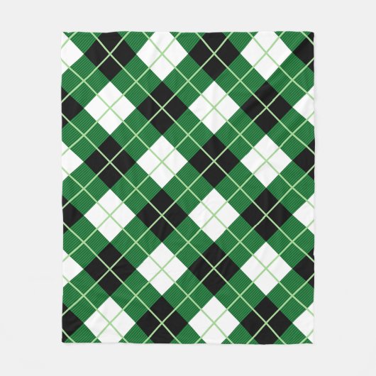 Couverture Polaire Jacquard Diagonal Plaid Diamant (Devant)