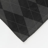 Couverture Polaire Jacquard fait sur commande mince de noir de (Coin)