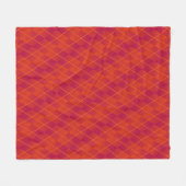 Couverture Polaire Jacquard indien d'été orange et violet (Devant (Horizontal))