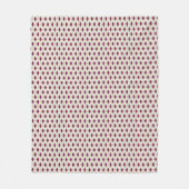Couverture Polaire Jacquard moderne beige violet (Devant)