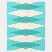 Couverture Polaire Jacquard moderne du milieu du siècle Blanche polai (Devant)