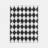 Couverture Polaire Jacquard noir et blanc (Devant)