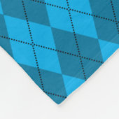 Couverture Polaire Jacquard nommé personnalisé de bleu de singe (Coin)