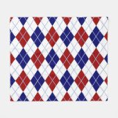 Couverture Polaire Jacquard rouge et bleu polaire (Devant (Horizontal))