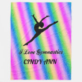 COUVERTURE POLAIRE J'ADORE GYMNASTICS FLEECE BLANKET! (Devant)