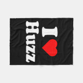 Couverture Polaire J'adore Huzz Mème drôle Je le fais pour Huzz  (Devant (Horizontal))
