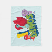 Couverture Polaire J'adore les dinos | Dino Ranch (Devant)