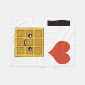 Couverture Polaire J'adore les gaufres (Devant (Horizontal))