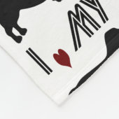 Couverture Polaire J'adore mon basset hound (Coin)