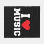 Couverture Polaire J'adore Music Lover (Devant (Horizontal))