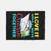 Couverture Polaire J'adore Quand On Roule Ensemble (Devant (Horizontal))