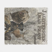 Couverture Polaire Jagdterrier, Chère Bête c. Renbrad Paperweight Pho (Devant (Horizontal))